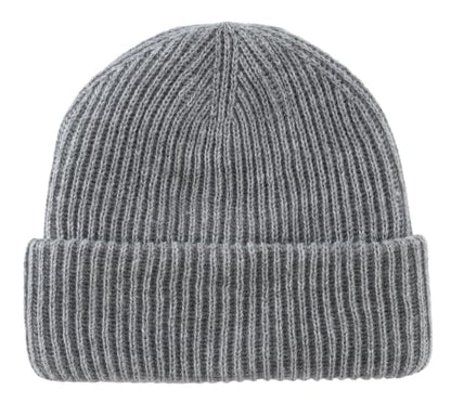 Home Prefer Rib Knit Beanie Hat for Men and Women Cuffed Beanie Winter Hat - color: Light Grey