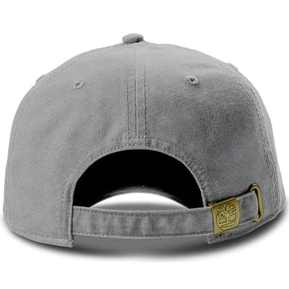 Timberland Soundview Baseball Cap for Boys 7-14, Cotton Canvas, Adjustable, Lightweight & Durable, One Size - color: Pavement (Grey)