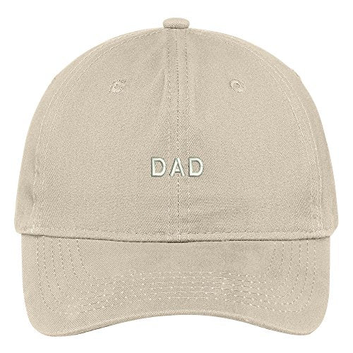 Trendy Apparel Shop Dad Embroidered Soft Cotton Low Profile Dad Hat Baseball Cap - color: Stone
