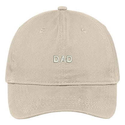 Trendy Apparel Shop Dad Embroidered Soft Cotton Low Profile Dad Hat Baseball Cap - color: Stone