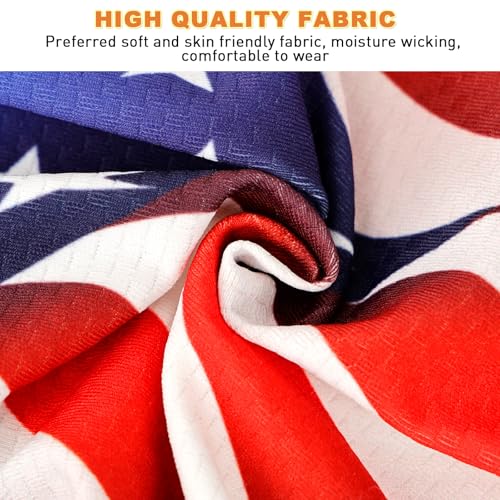 YANIKY Bandanas Skull Caps for Men, Women Skull Cap Helmet Liner Dew Rags - color: Colorful American Flag
