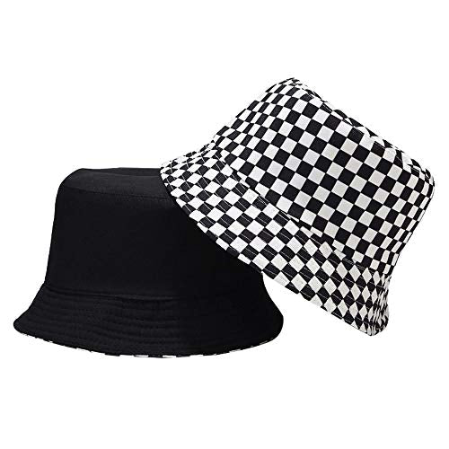 Umeepar Unisex Reversible Packable Bucket Hat Sun Hat for Men Women - color: Chess