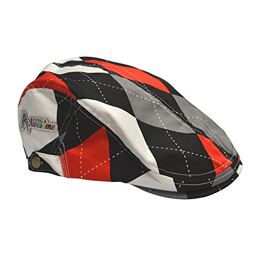 Royal & Awesome Men's Golf Flat Cap, Funny Golf Hats - color: Diamonds in the Rough