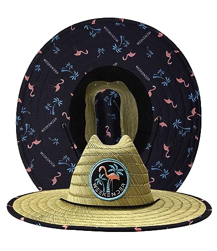 Weekender Flamingo Palms Straw Hat