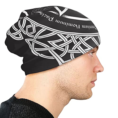 Sigouyinei Soft Knit Beanie Hat, Lightweight Winter Hat for Men Women - color: Black2