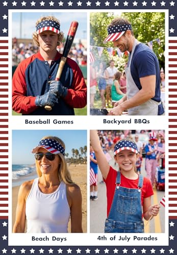 American Trends Sun Visor Hat for Women, Lightweight Quick-Dry Golf Visor - color: American Flag