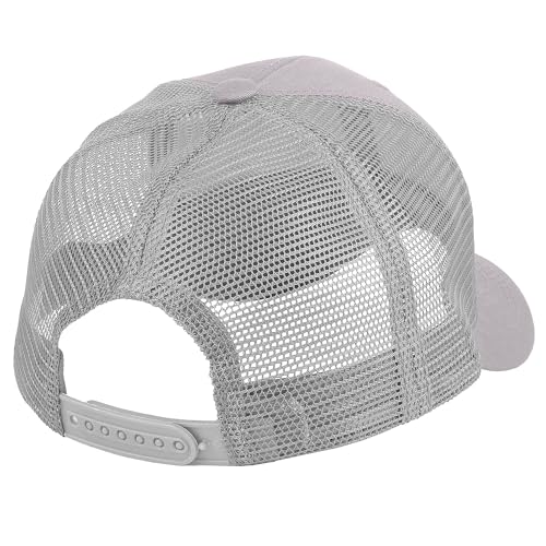 Falari Trucker Hat Baseball Cap Structured Plain Design 6 Panel, Adjustable Size - color: 1pk Light Gray