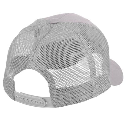 Falari Trucker Hat Baseball Cap Structured Plain Design 6 Panel, Adjustable Size - color: 1pk Light Gray