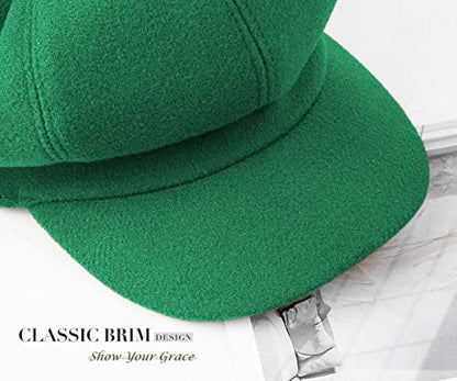 Sumolux Women Beret Newsboy Hat French Cap Classic Winter - color: Green