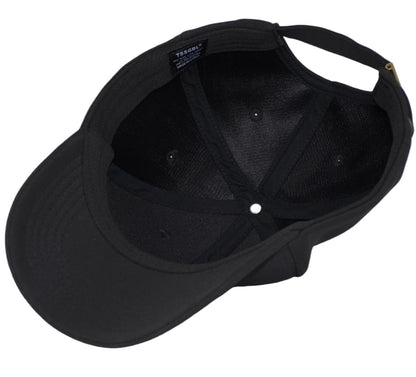 TSSGBL Men's Plain Baseball Hat - OSFM & XXL Big Head Fit，Adjustable Structured Ball Cap with Reflective Sandwich Brim - color: Solid Black, size: Medium-Large