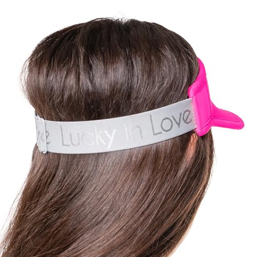 Lucky In Love Women’s Performance Visor, Lightweight Adjustable Visor w/Moisture-Wicking Headband, Golf, Padel & Pickleball - color: Shocking Pink