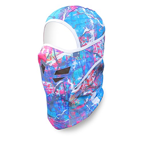 Grace Folly Full Balaclava Ski Face Mask. Use for Snowboarding & Cold Winter Weather Sports - color: Rainbow Mix