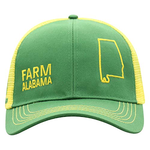 John Deere Farm State Pride Contrast Mesh Back Core Baseball Cap - color: Alabama