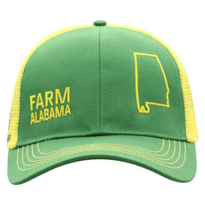 John Deere Farm State Pride Contrast Mesh Back Core Baseball Cap - color: Alabama