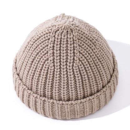 Beanie Men Knit Skull Cap Warm Stocking Hats Women Winter Snow Ski Hats Cuffed Plaid Hat Toboggan Hat - color: Mg-zzm2572-khaki