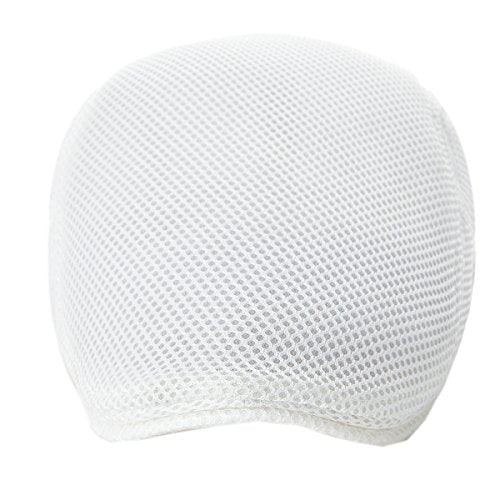 VOBOOM Men Mesh Newsboy Flat Cap Ivy Cabbie Newsboy Cap - color: White