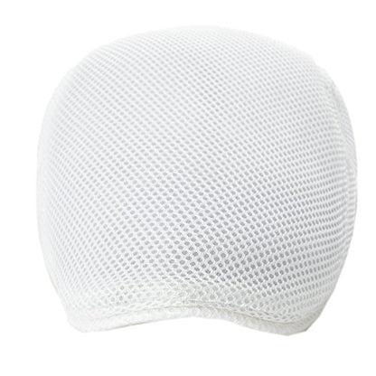 VOBOOM Men Mesh Newsboy Flat Cap Ivy Cabbie Newsboy Cap - color: White