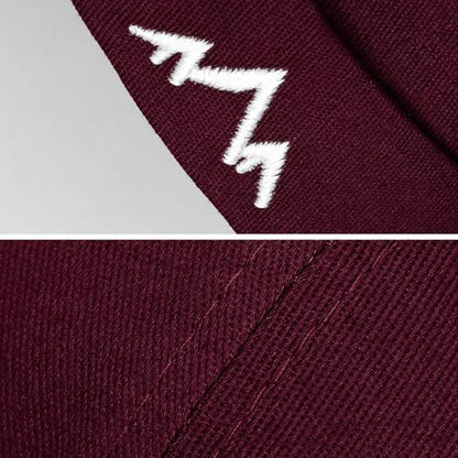 Outdoor Brimless Hat for Men Women, Adjustable Rolled Cuff Skull Cap - color: 2#burgundy