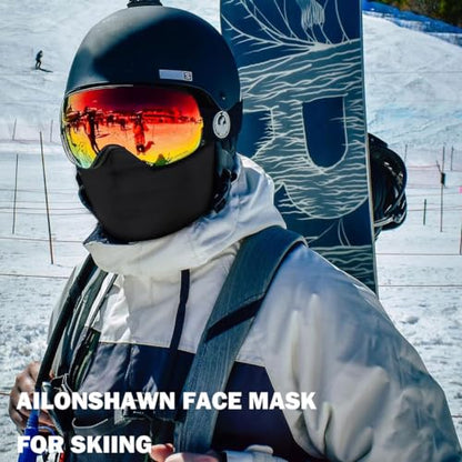 Ski Mask Balaclava Motorcycle Summer Sun UV Protection Face Mask for Men - color: Army Green