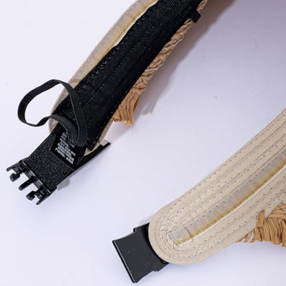 Straw Sun Visor Summer UV Protection Packable Wide Brim Beach Hat Ponytail Women - color: A-beige