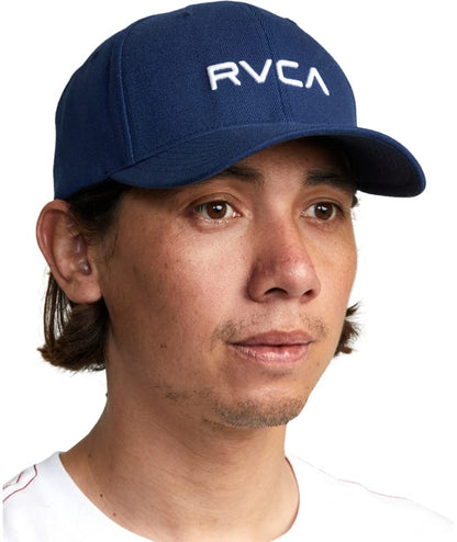 RVCA Men's RVCA Flexfit - color: Navy, size: Small-Medium