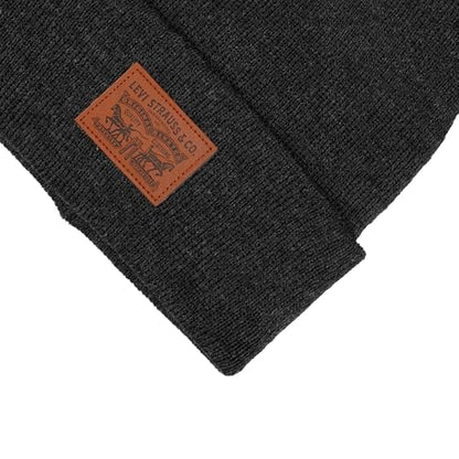 Levi's Mens All-Season Hero Beanie Soft Knit Cuffed Winter Hat, Warm & Comfortable Everyday Style - color: Light Heather Grey