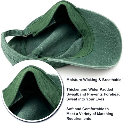 Loneshark Washed Cotton Military Hat Cadet Cap Army Flat Top Basic Everyday - color: Green, size: X-Large-XX-Large