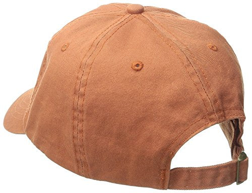 Dorfman Hat Co. Twill Baseball Cap with Pre-Curved Brim - color: Burnt Orange
