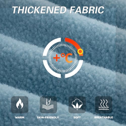 Balaclava Winter Face Mask Windproof Fleece Ski Mask Cold Weather Neck and Face Warmer for Men and Women - color: Blue