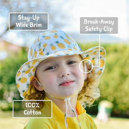 JAN & JUL Adjustable Cotton Floppy Sun Hat with 50+ UPF Protection for Boys - color: Dino Kids, size: 5-12 Years