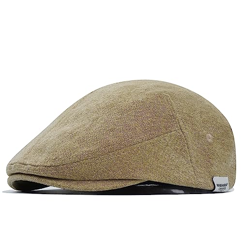 Clakllie Beret Ivy Flat Breathable Boina Caps Cotton Flat Ivy Gatsbay Hat Cotton Twill Newsboy Cap Driving Caps Forward Cap - color: S-hbl1-yellow