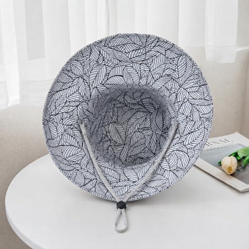 HUAMULAN Wide Brim Women Summer Sun Floppy Hat Reversible Beach Bucket Hat - color: M2246-black