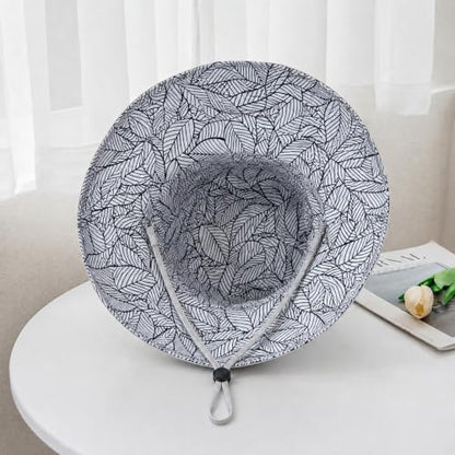 HUAMULAN Wide Brim Women Summer Sun Floppy Hat Reversible Beach Bucket Hat - color: M2246-black