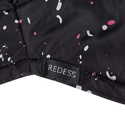 REDESS Winter Windproof Hat, Unisex Children Heavyweight Balaclava, Ski Mask with Thick Warm Fleece Face Cover - color: Point Black