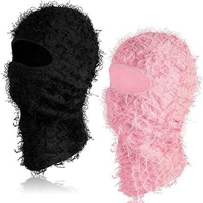 Newcotte 2Pc Ski Mask - color: Black, Pink