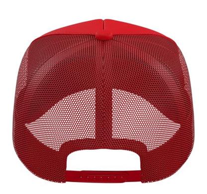 Dibs On The Coach Baseball Player Sport Lover Bat and Ball Trucker Hat with Adjustable Mesh Back - color: Red