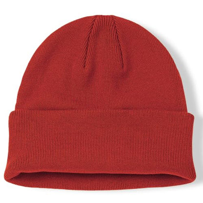 100% Cotton Beanie for Women Men Soft Knit Beanies Warm Winter Hat - color: Red
