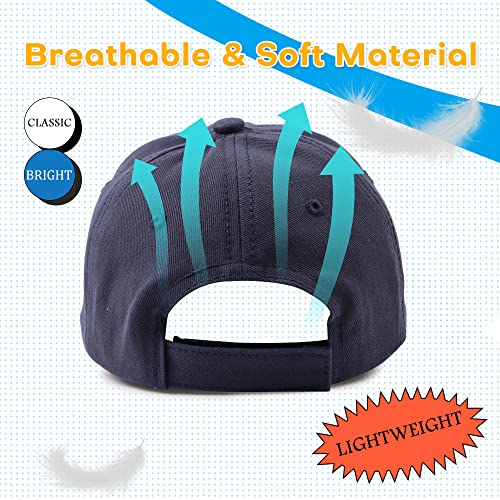 Peecabe Plain Toddler Baseball Hat Unisex Cotton Kids Trucker Hat Adjustable Baby Boys Sun Caps Girls Baseball Cap 1-5Y - color: 2pcs-d, size: 6-24 Months