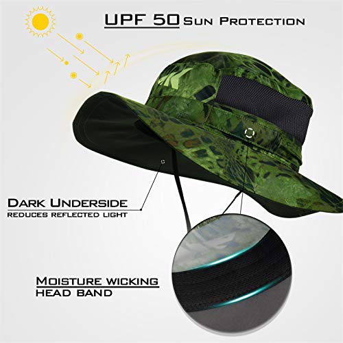 KastKing Sol Armis UPF 50 Boonie Hat for Sun Protection,Men Women - color: Ambush