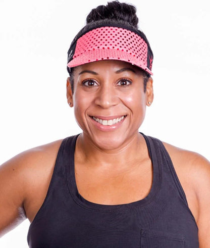 Sparkle Headsweats Running Visor - color: Pink