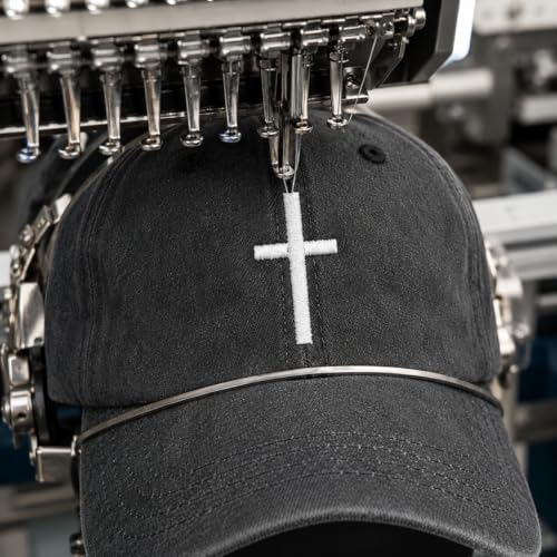 Man of God Husband Dad Embroidered Hat Camping Caps for Women - color: Jesus Cross 27
