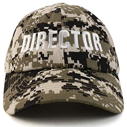 Trendy Apparel Shop Director Embroidered Soft Cotton Low Profile Dad Hat Baseball Cap - color: Beige Digital Camo