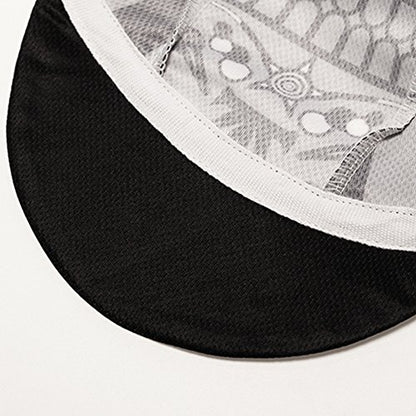 Weimostar Polyester Men Cycling Bike Bicycle Cap MTB Hat Sweat Wicking - color: Black Gray