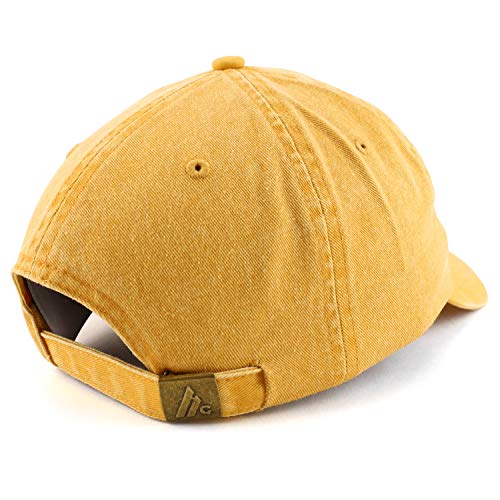 Trendy Apparel Shop Vintage 1962 Embroidered 63rd Birthday Soft Crown Washed Cotton Cap - color: Mango