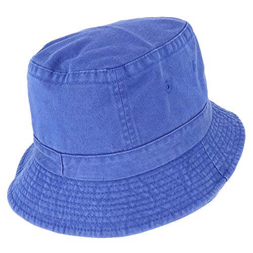 Armycrew Pigment Dyed Washed 100% Cotton Unisex Bucket Hat - color: Indigo