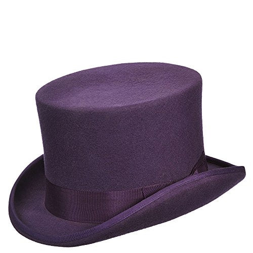 Scala Classico Men's Wool Felt English Topper Hat - color: Purple, size: Large