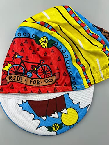 Funny Cycling Cap - Polyester Cartoon Cycling Hat-Under Helmet - Cycling Helmet Liner Breathable&Sweat Uptake - color: B2