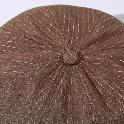 Newsboy Caps for Women Classic Beret Hats Autumn Winter Cap - color: C-coffee