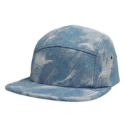 5 Panel Camper Hat | Multi-Color Unique Designs | Caps for Men & Women | Large or X-Large - color: Cloud Denim Blue, size: 7 1/4-7 3/8