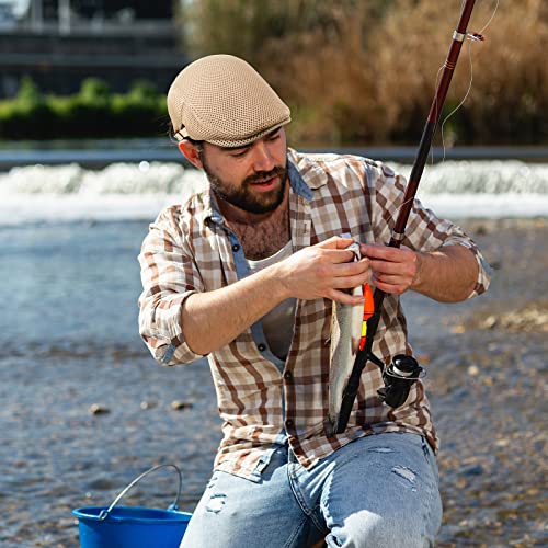 Geyoga 6 Pcs Men's Flat Cap Newsboy Hat Adjustable - style: Adjustable